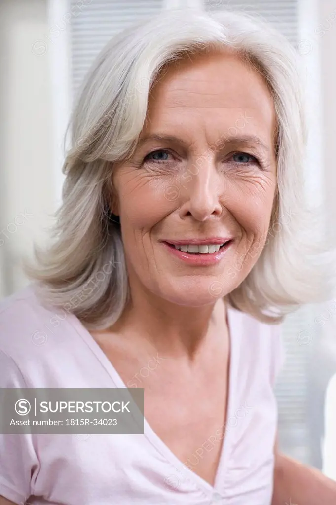 Senior woman, smiling, portrait, close_up
