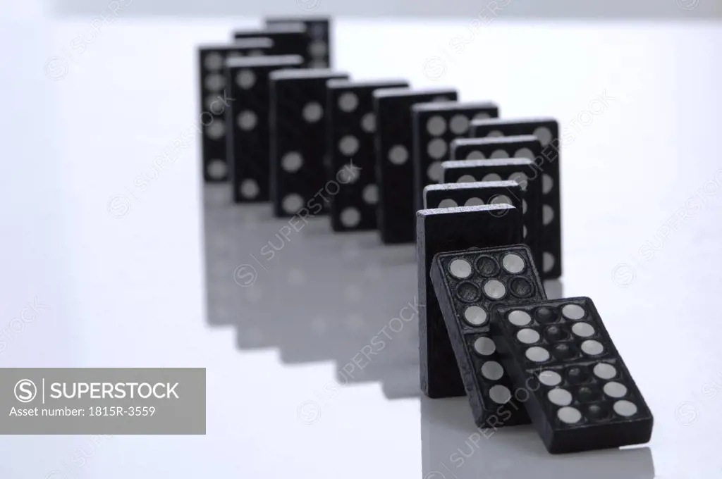Falling Row of Dominoes