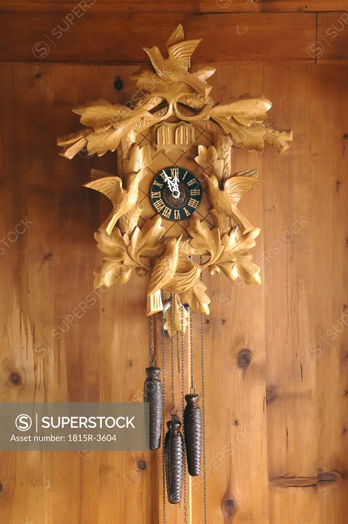 Cuckoo clock on a wall