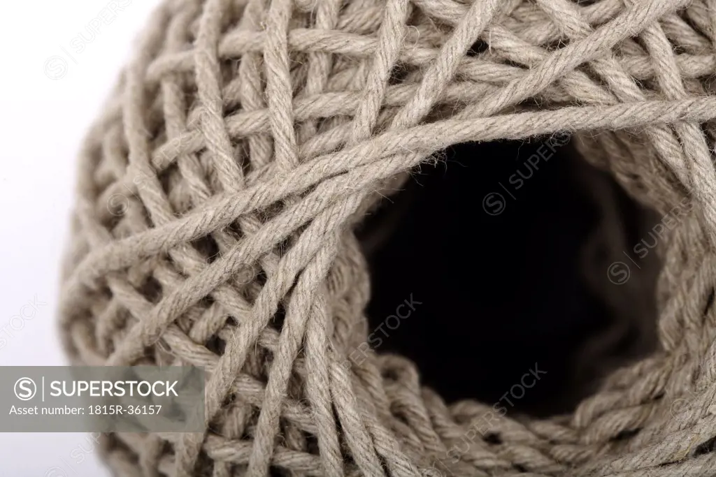 Ball of string, close up