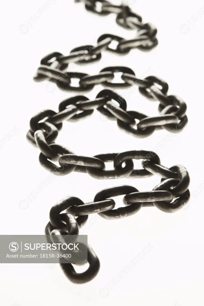 Iron chain, close-up