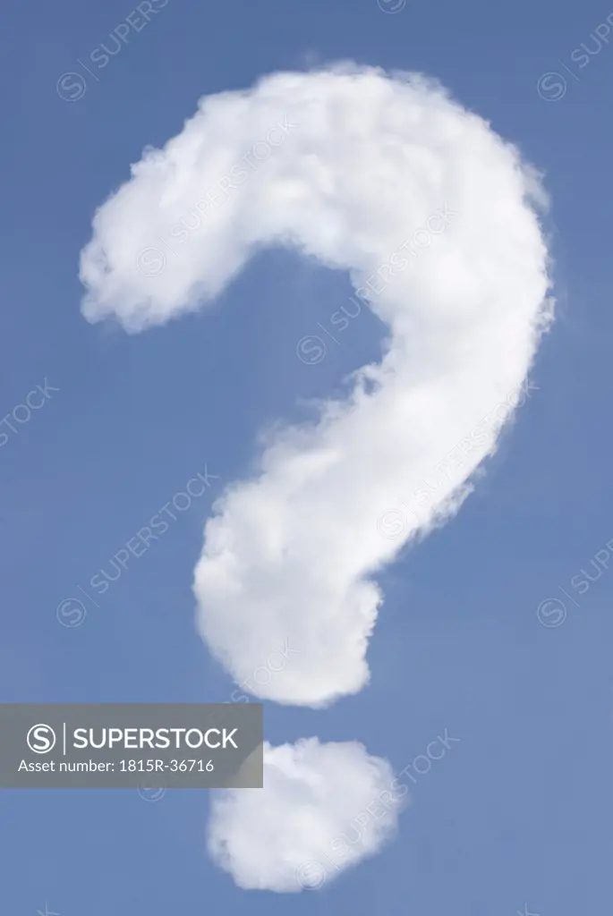 Question mark-shaped cloud