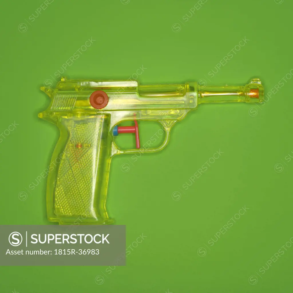 Water pistol, elevated view