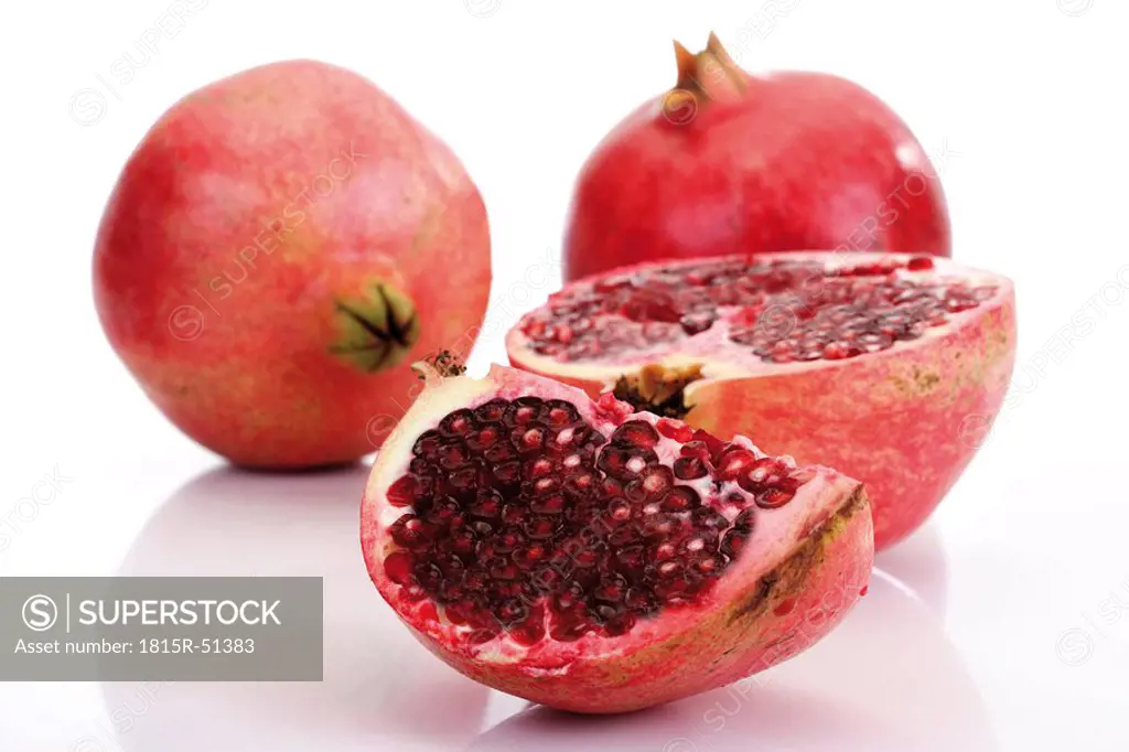 Pomegranate Punica granatum and Pomegranate seeds