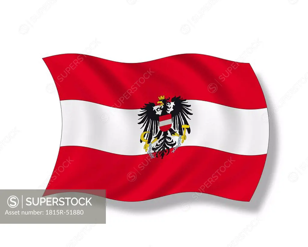 Illustration, Flag of Austria