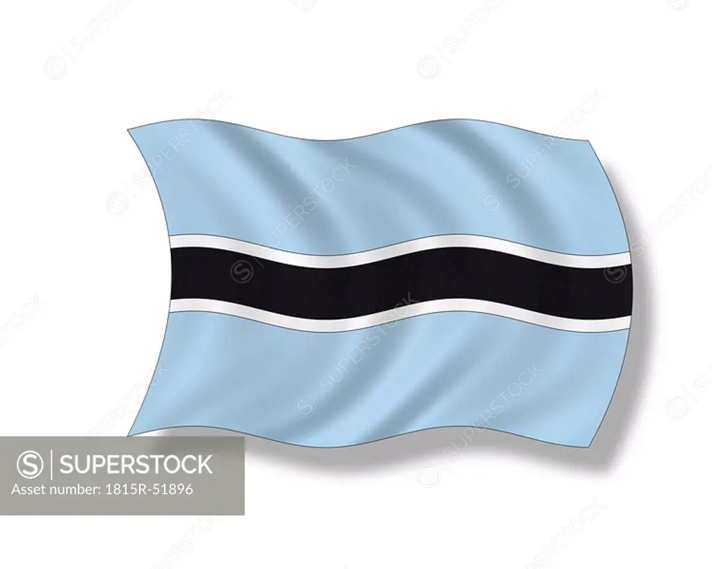 Illustration, Flag of Botswana