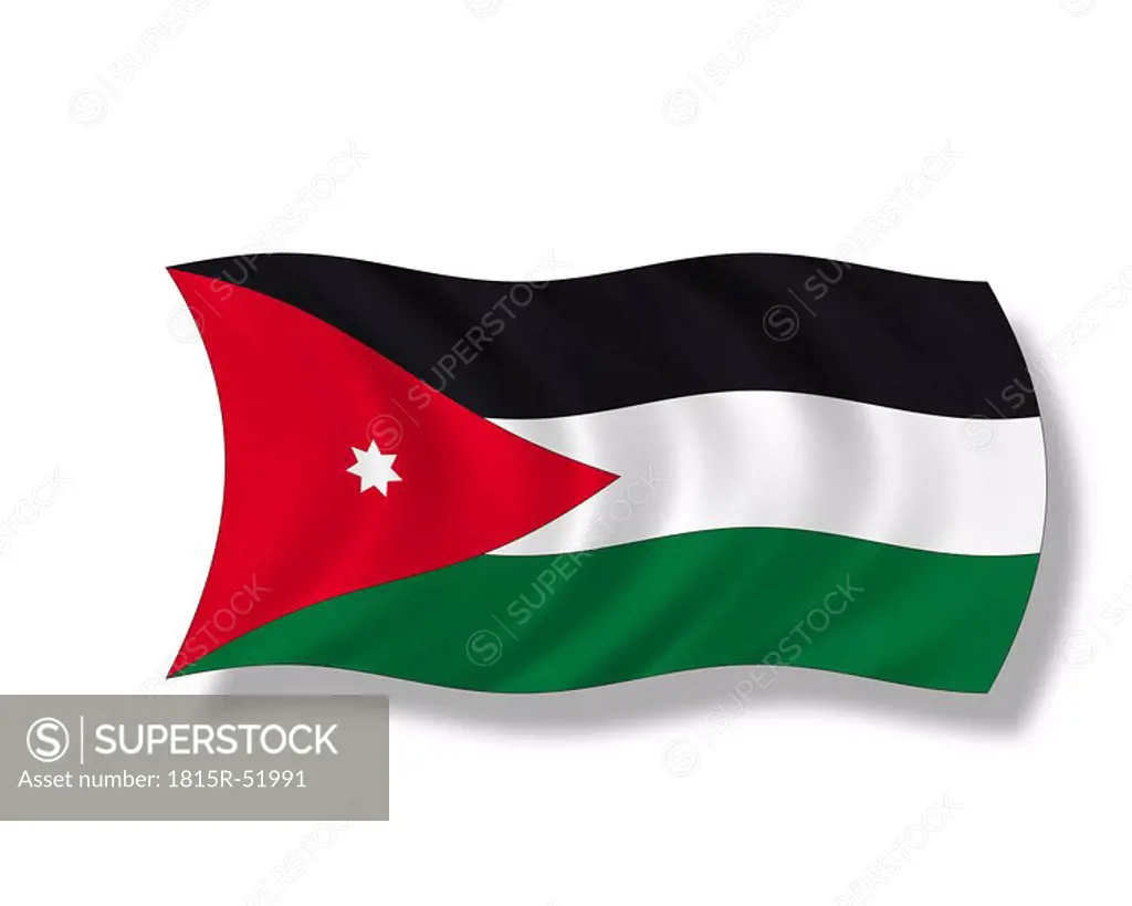 Illustration, Flag of Jordan