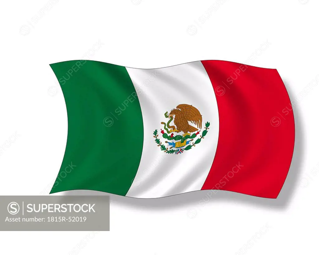 Illustration, Flag of Mexico