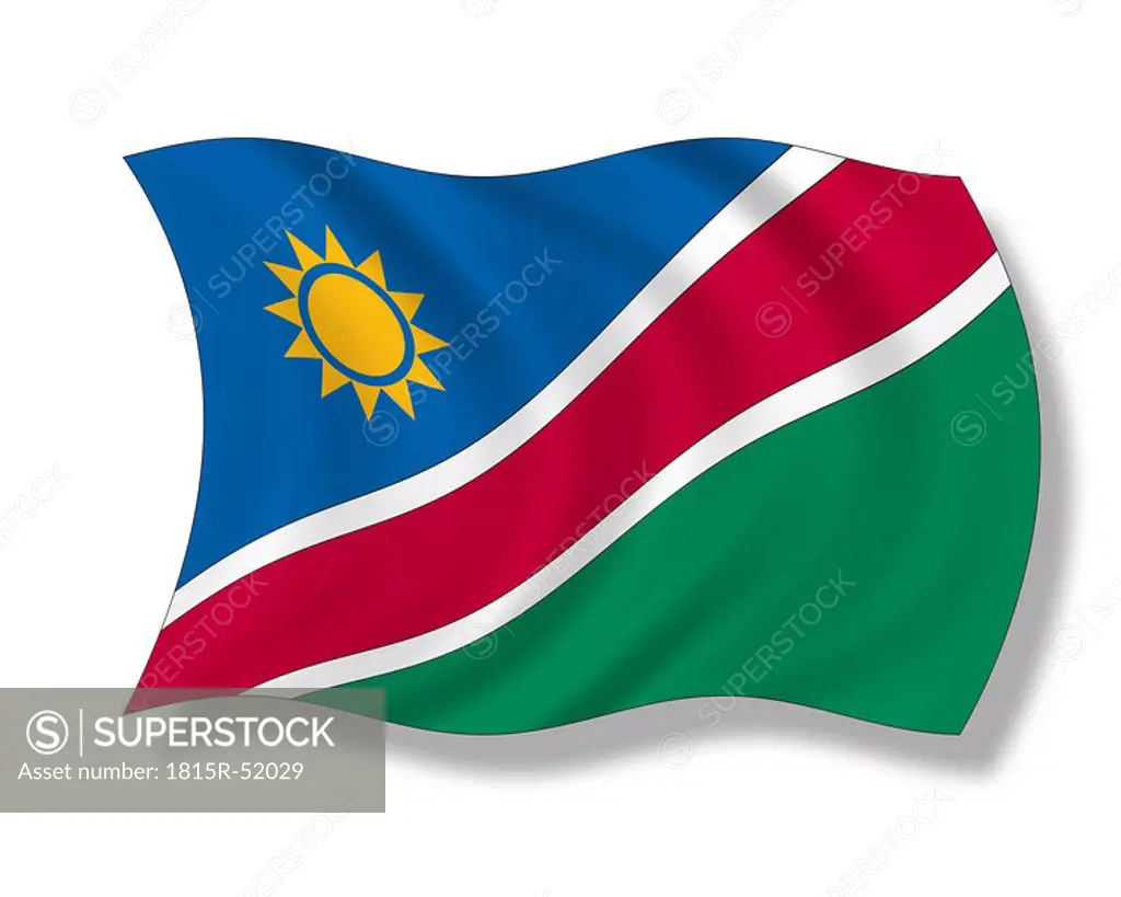Illustration, Flag of Namibia