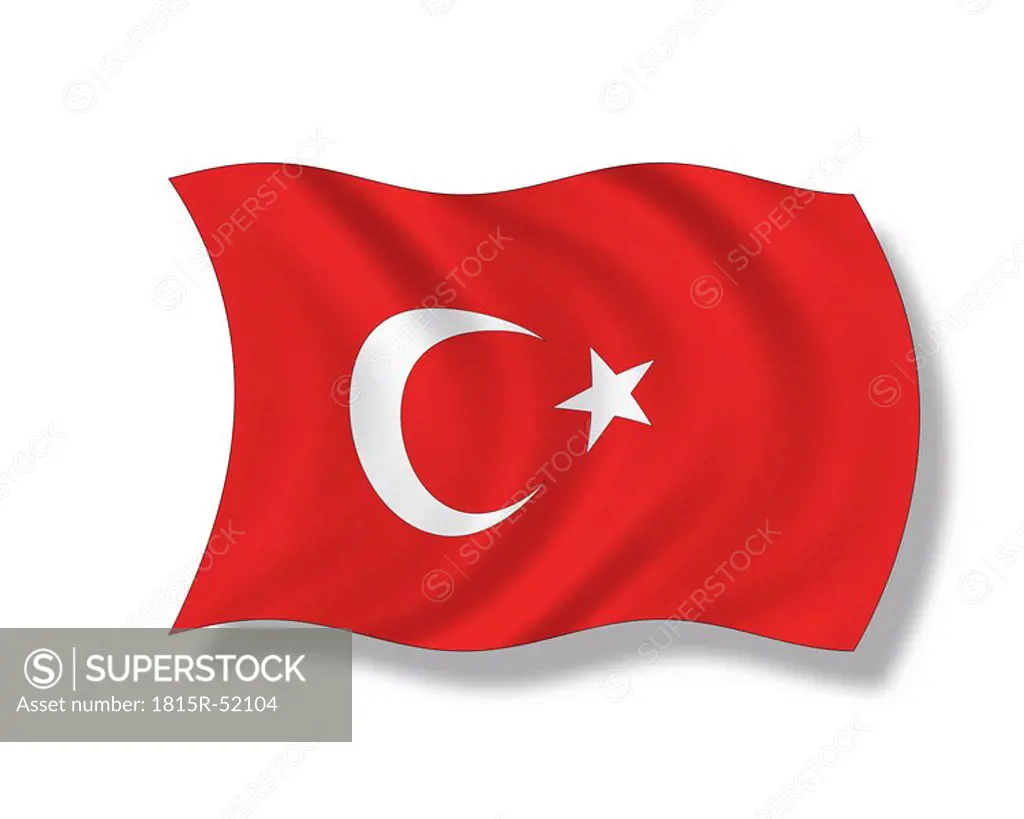 Illustration, Flag of Turkey