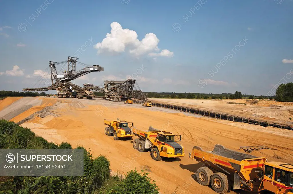 Germany, North Rhine_Westphalia, Glesch, Brown coal surface mining
