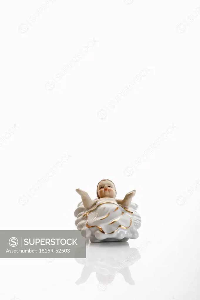 Christmas decoration, Small Baby Jesus Crib Figure