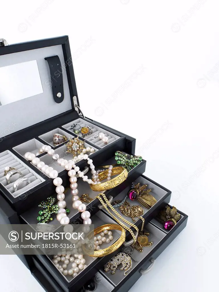 Jewellery in casket