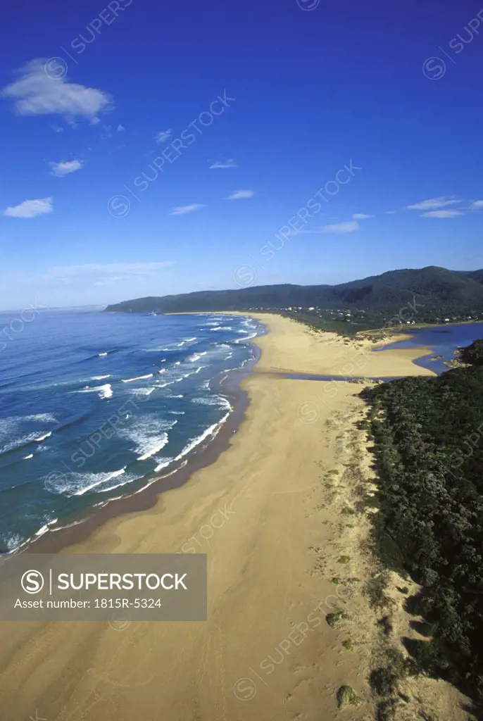 Keurboomstrand from above, Plettenberg Bay, Western Cape, south africa
