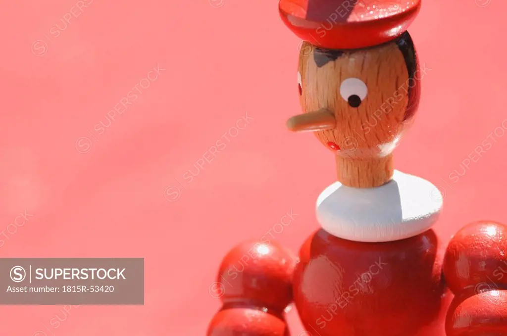 Toy Figurine of Pinocchio, close_up