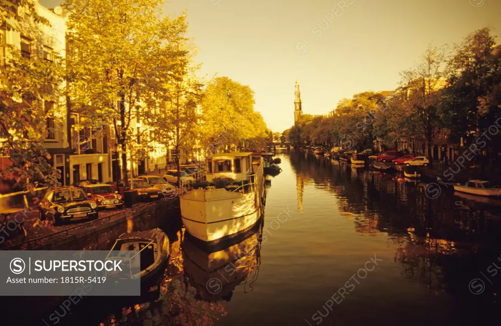 Prinsengracht, Westerkerk, Amsterdam, Holland