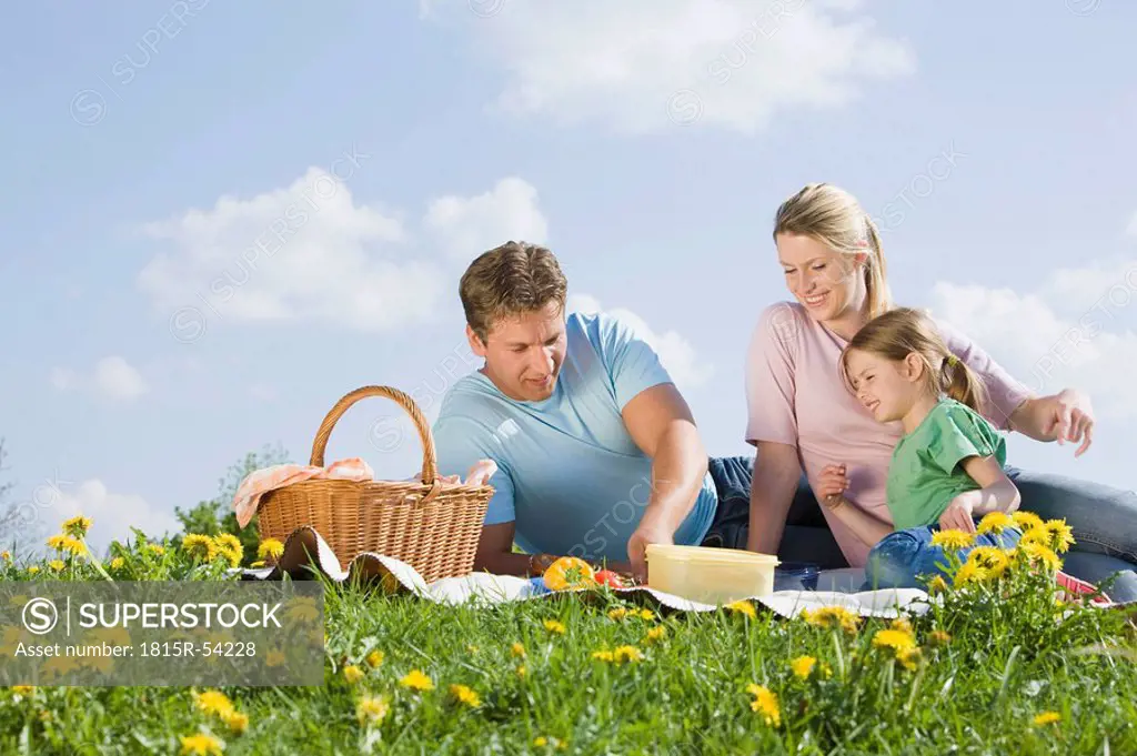 Germany, Bavaria, Munich, Family having picnic