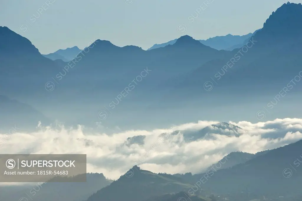 Austria, Tyrol, Lake Thiersee, Mountain scenery