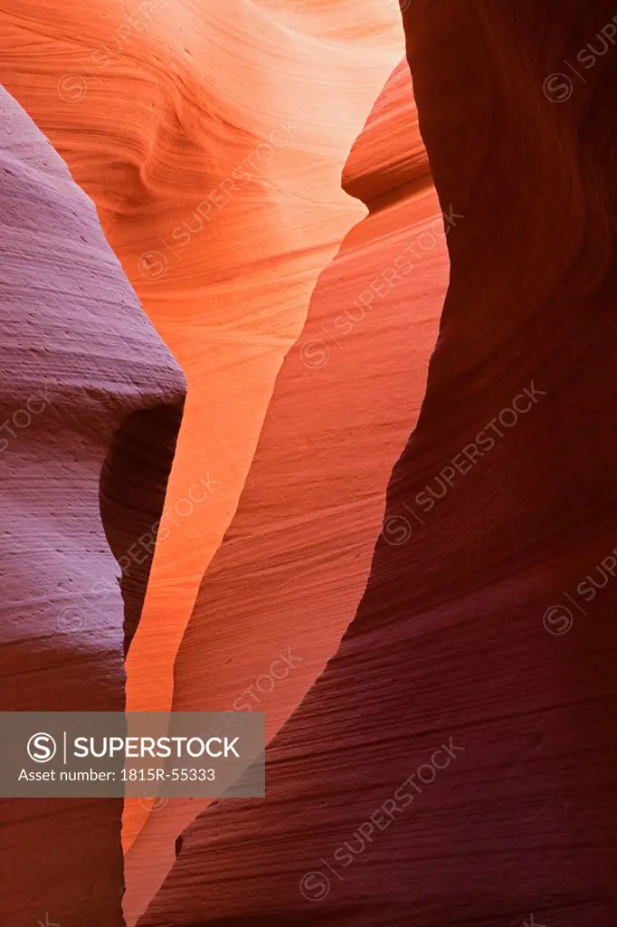 USA, Arizona, Lower Antelope Canyon, Sandstone walls