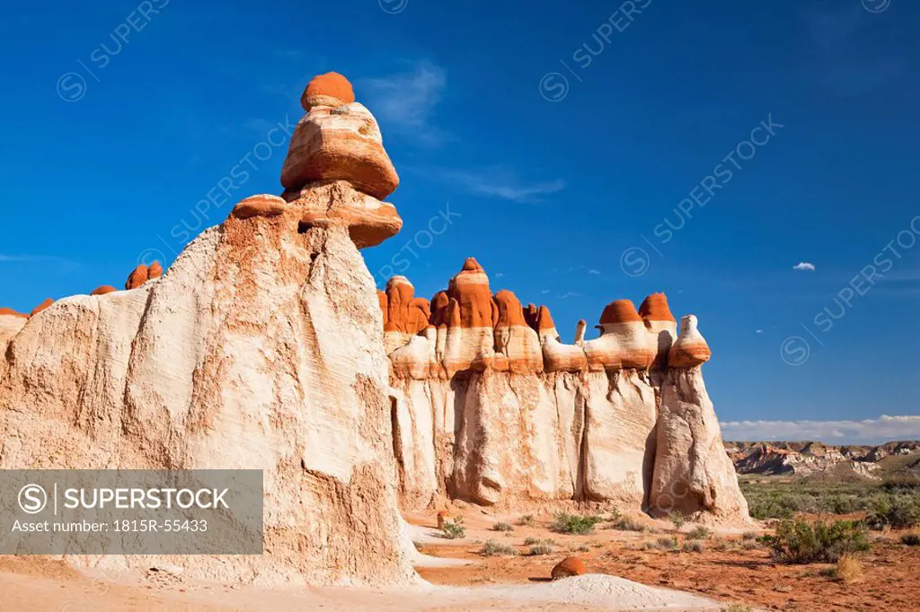 USA, Arizona, Blue Canyon, Rock formation in landscape