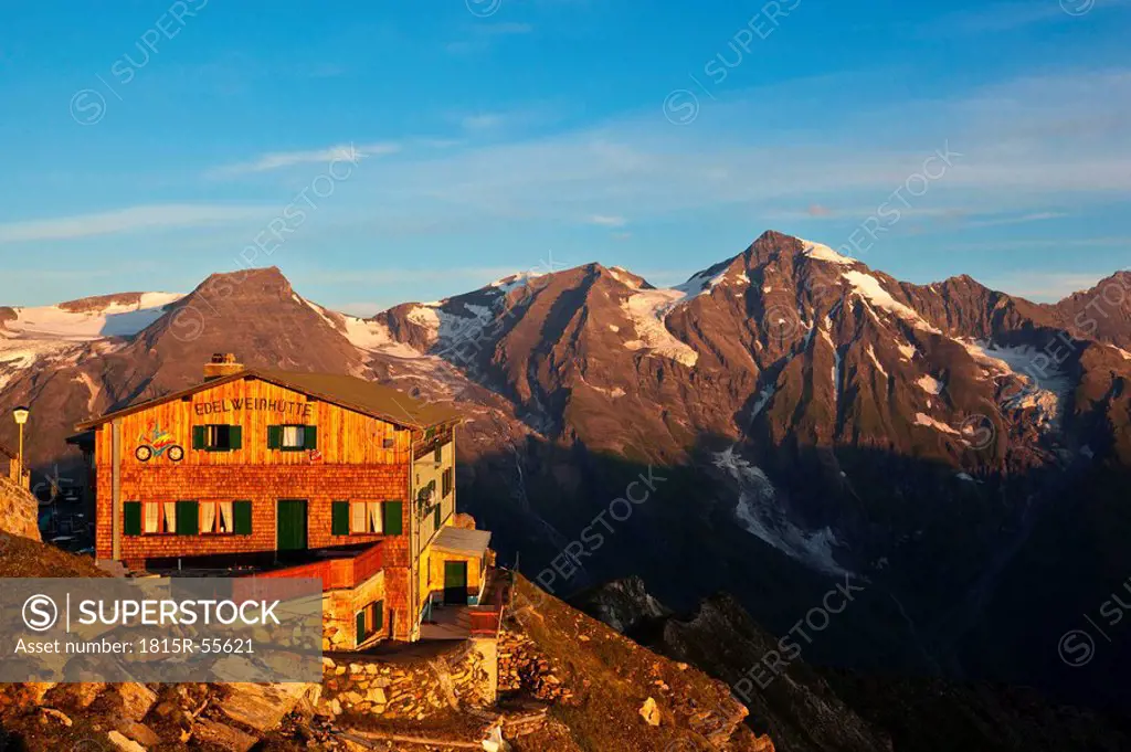 Austria, Alpine Hut, Edelweisshuette, Edelweissspitze, Grossglockner Hochalpenstrasse