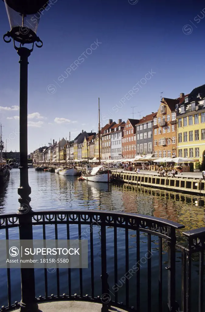 Boats on canal, Copenhagen, Denmark