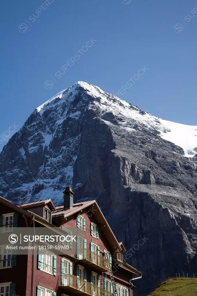 Switzerland, Wallis Alps, Val d´Herens, Les Hauderes, Log Cabin