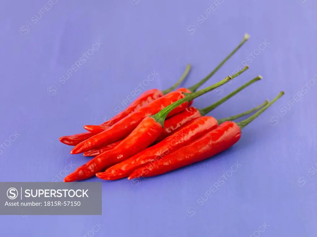 Red peppers, elevated view