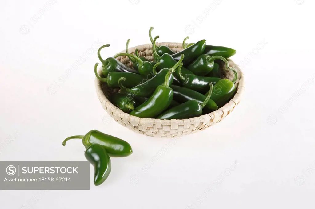 Jalapeno pepper in basket