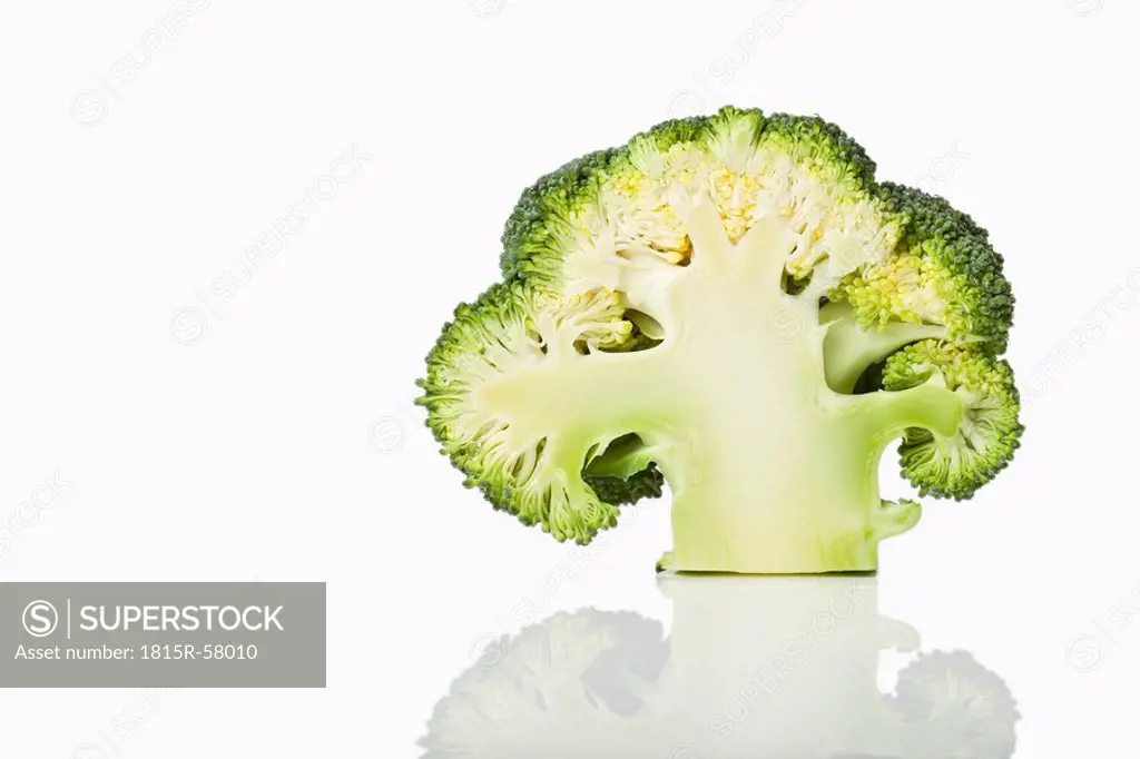 Half broccoli Brassica oleracea var. silvestris L.