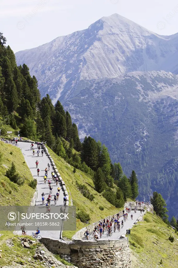 Austria, Stilfser Joch, cycle race