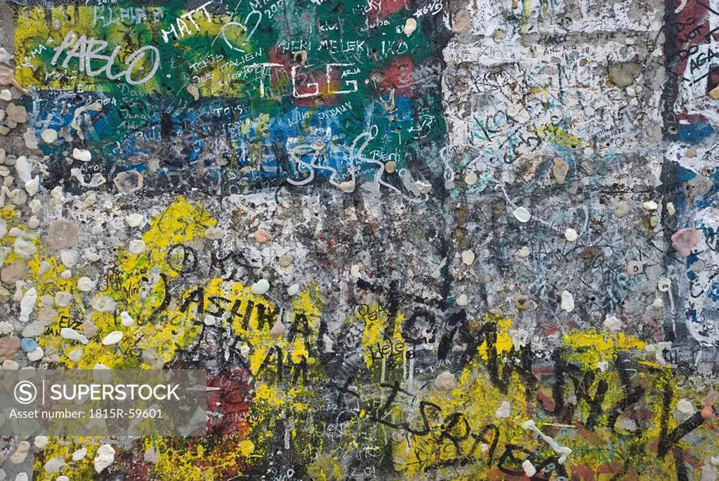 Germany, Berlin, Wall with graffiti, full frame