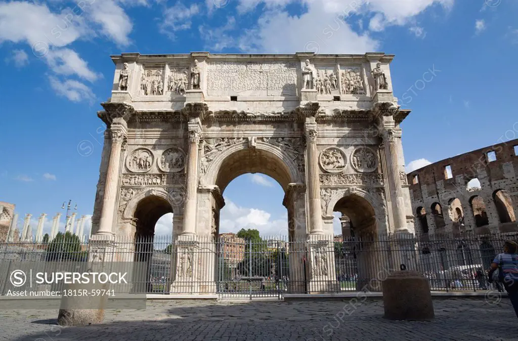 Italy, Rome, Arch of Constantine