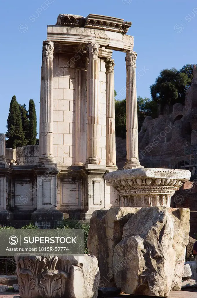 Italy, Rome, Roman Forum, Temple of Vesta