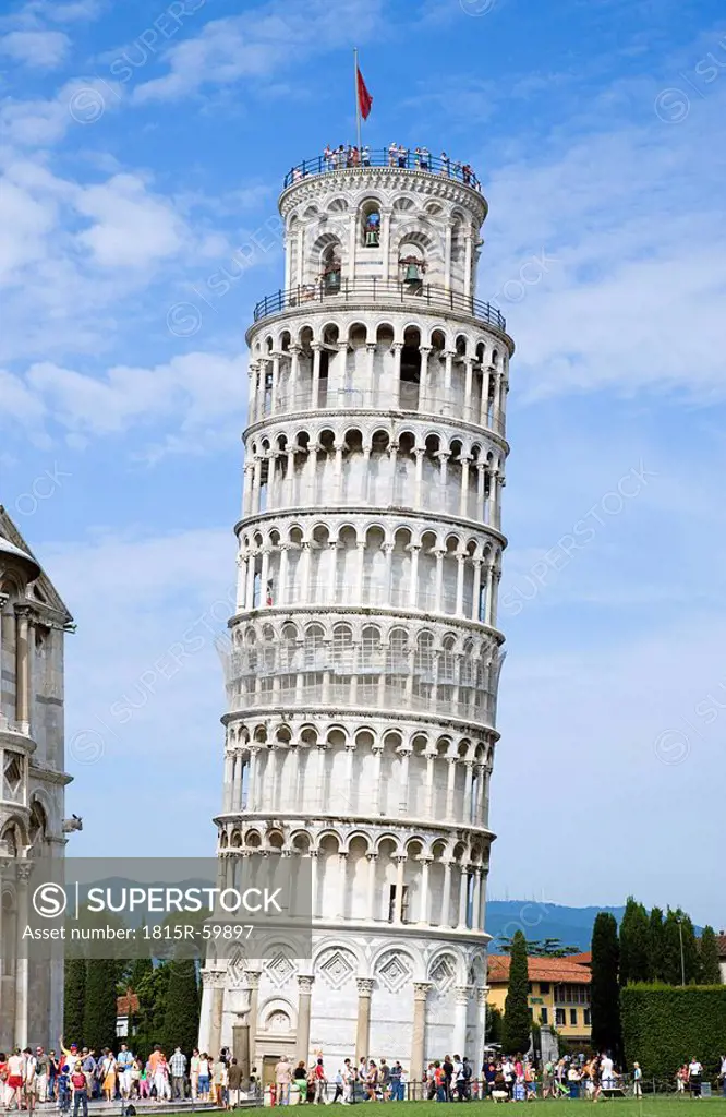 Italy, Tuscany, Pisa, Piazza dei Miracoli, Square of Miracles, Leaning Tower