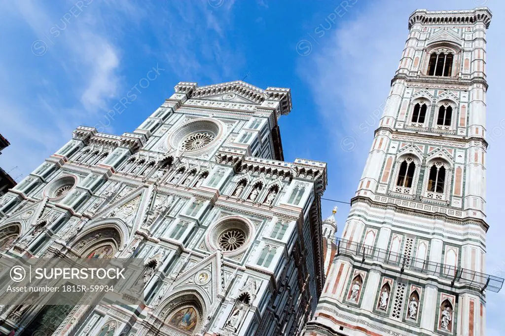 Italy, Tuscany, Florence, Cathedral, Santa Maria del Fiore, low angle view