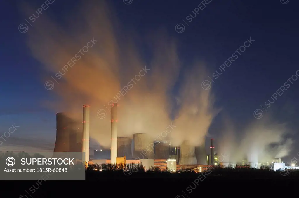 Germany, Niederauen, Coal fired power station