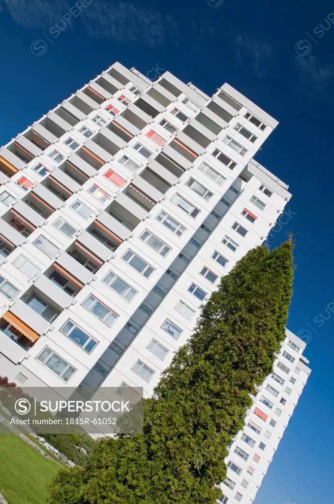 Germany, Baden_Württemberg, Immenstaad, High rise, low angle view