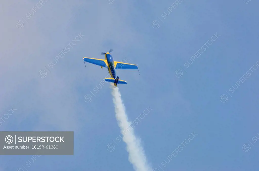 Germany, Baden_W¸rttemberg, Airplane against blue sky