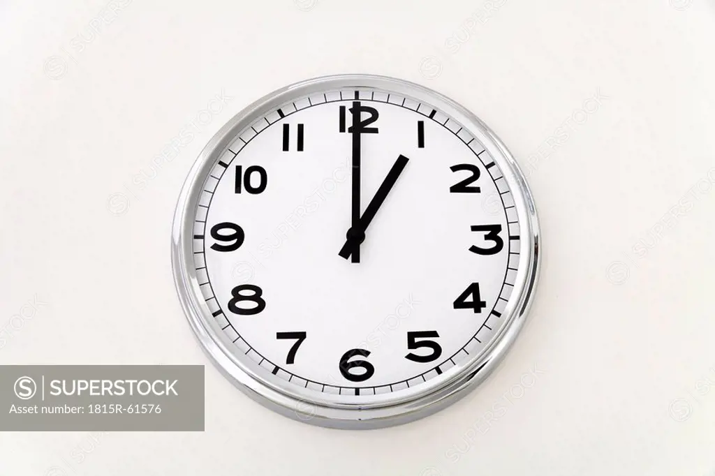 Wall clock, time measurement, close up