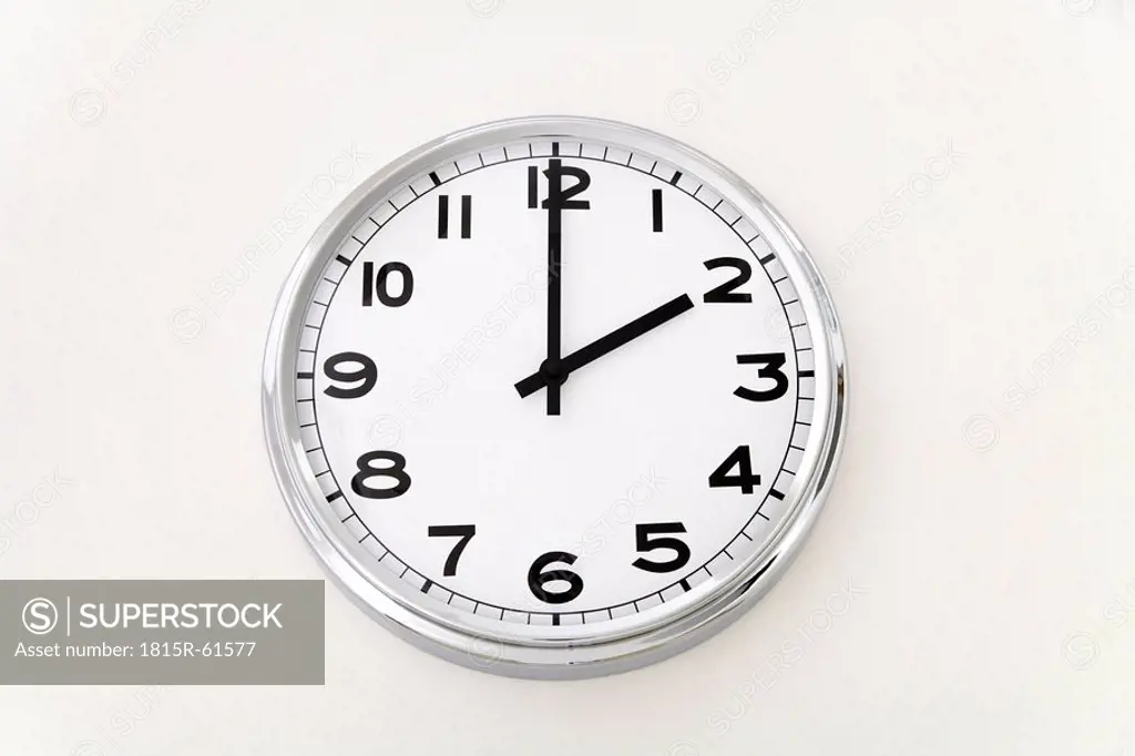 Wall clock, time measurement, close up