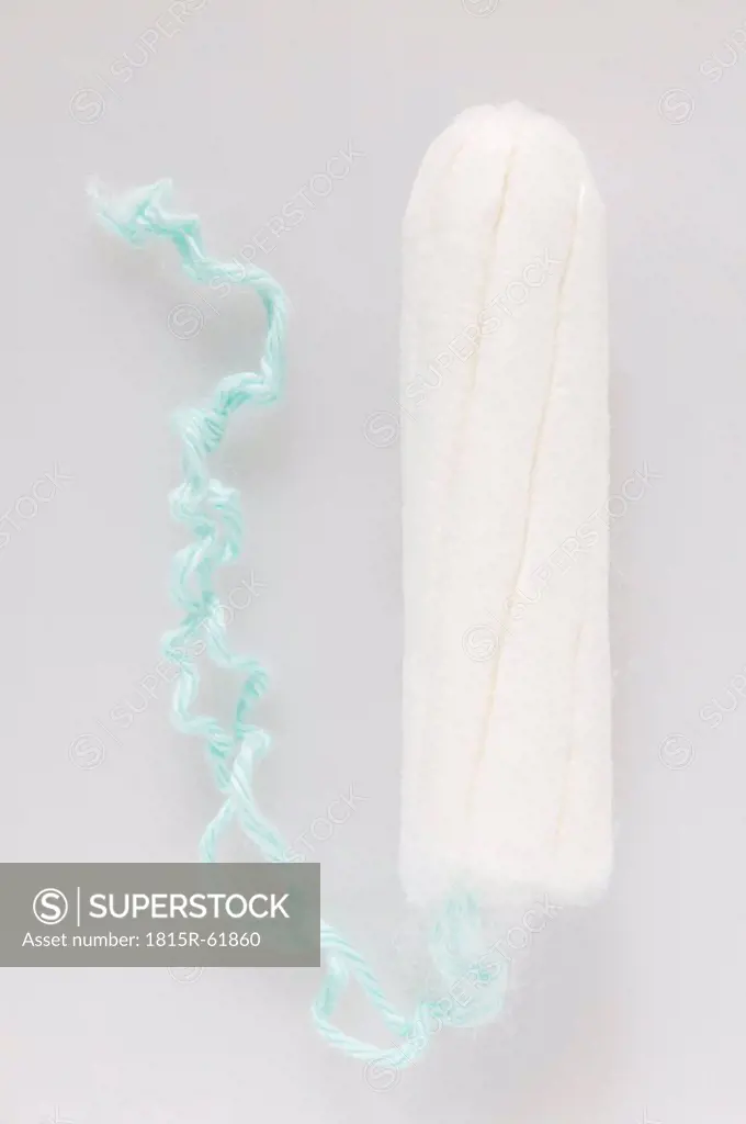 A tampon on white background, elevated view