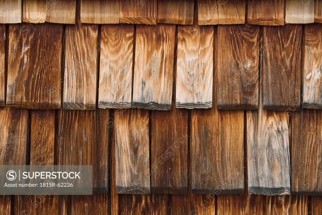 Wooden shingles, close up full frame