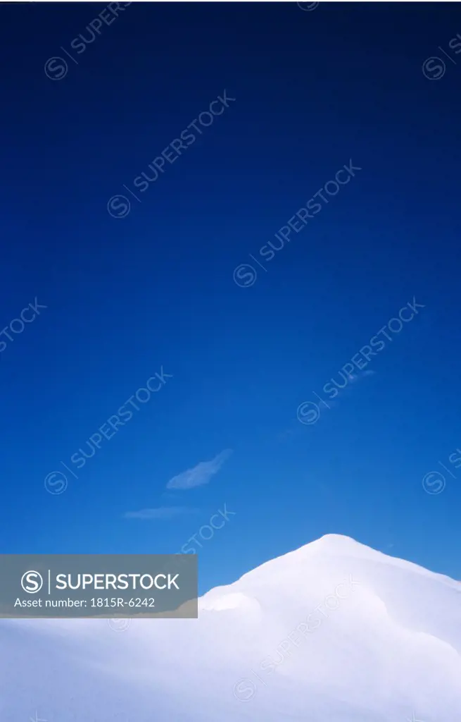 Snow, blue sky and silence