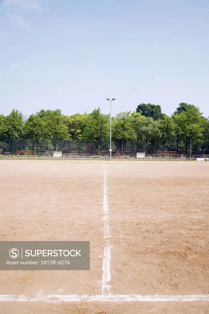 Germany, Bavaria, Empty football pitch