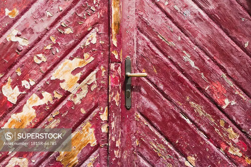 Weathered door, close up