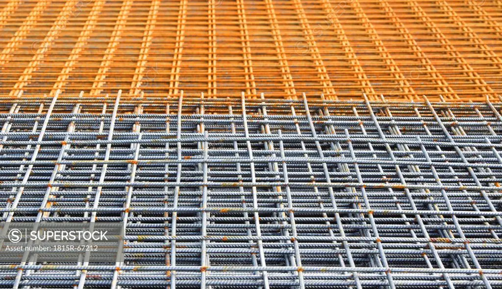 Construction steel, grid, full frame