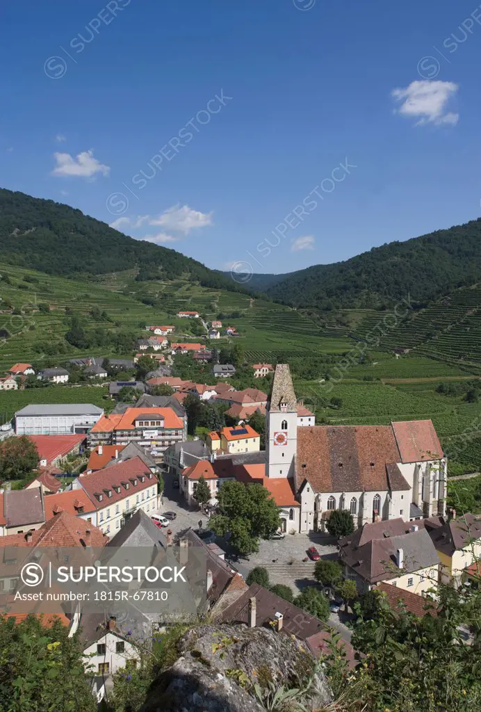 Austria, Wachau, Spitz, church