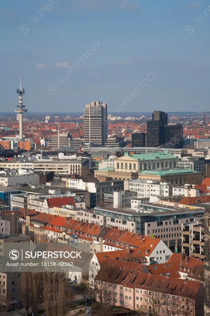 Germany, Hannover, Elevated view of cityscape