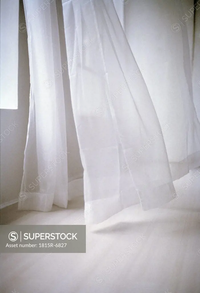 Curtain by window